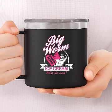 Discover BIG WORM ICE CREAM 14oz Stainless Steel Tumblers