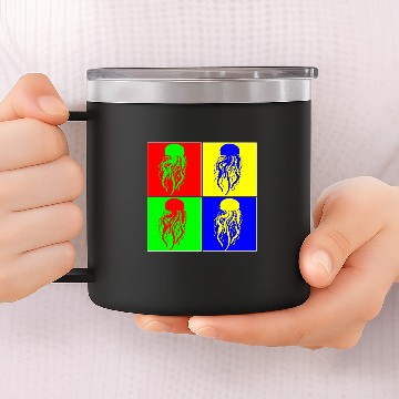 Discover Jellyfish Creature 14oz Stainless Steel Tumblers