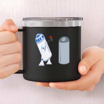 Discover Confused R2D2 14oz Stainless Steel Tumblers