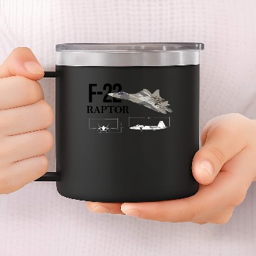 Discover lockheed martin F-22 Raptor 14oz Stainless Steel Tumblers