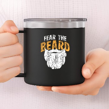 Discover Fear The Beard 14oz Stainless Steel Tumblers