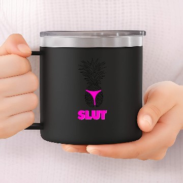 Discover Pineapple Slut 14oz Stainless Steel Tumblers