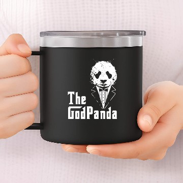 Discover Panda Bamboo animal gift 14oz Stainless Steel Tumblers