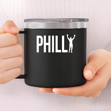 Discover Philly Rocky Balboa 14oz Stainless Steel Tumblers