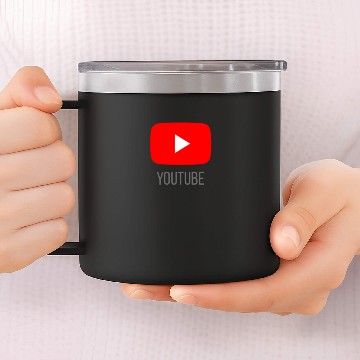 Discover Youtube 14oz Stainless Steel Tumblers