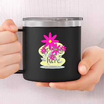 Discover Spring is here 14oz Stainless Steel Tumblers