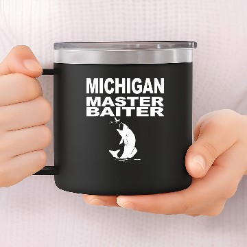 Discover Michigan Master Baiter 14oz Stainless Steel Tumblers