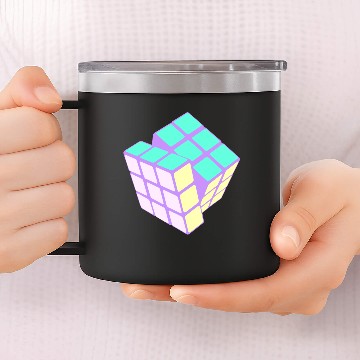 Discover Rubiks Cube 14oz Stainless Steel Tumblers