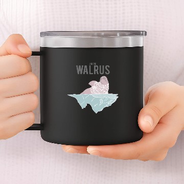 Discover Arctic Walrus 14oz Stainless Steel Tumblers
