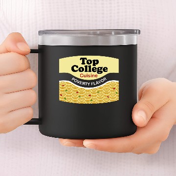 Discover Top College Cuisine 14oz Stainless Steel Tumblers