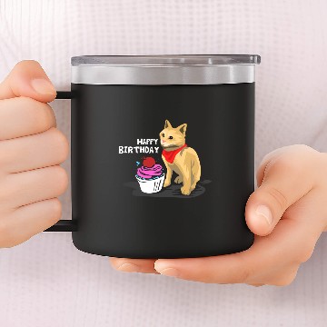 Discover Birthday Devon Rex Cat Owner Gift 14oz Stainless Steel Tumblers