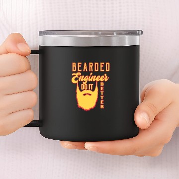 Discover Bearded engineer. Do it better 14oz Stainless Steel Tumblers