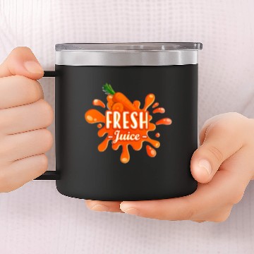 Discover Fresh juice carrot 14oz Stainless Steel Tumblers