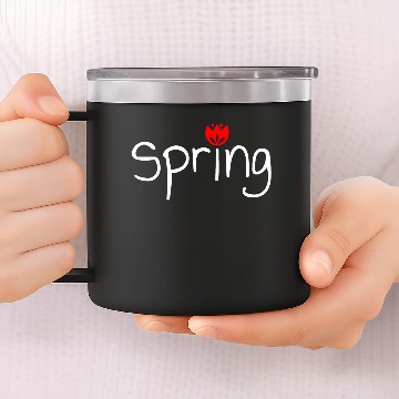 Discover Spring Tulip Flower 14oz Stainless Steel Tumblers