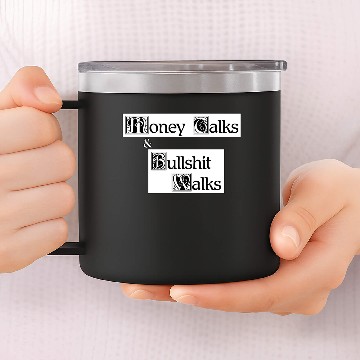 Discover Money Talks 14oz Stainless Steel Tumblers