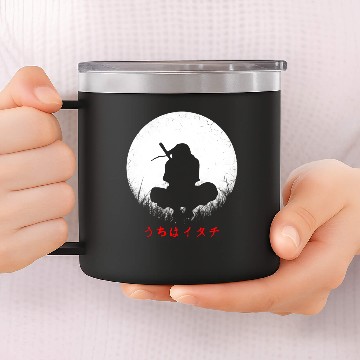 Discover Itachi Uchiha and Moon 14oz Stainless Steel Tumblers