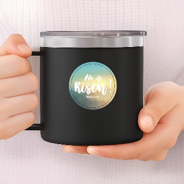Discover He is Risen, Easter 14oz Stainless Steel Tumblers