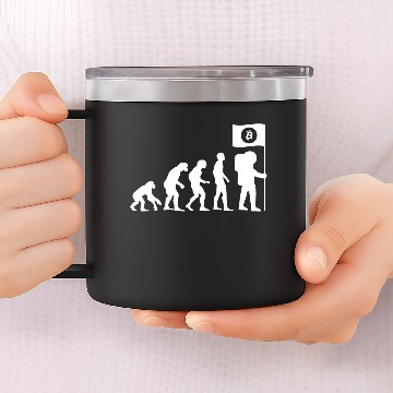 Discover Bitcoin Evolution 14oz Stainless Steel Tumblers