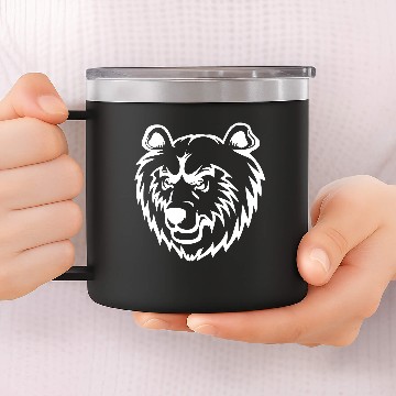 Discover Grizzly Bear 14oz Stainless Steel Tumblers