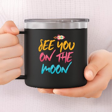 Discover Rockets Science Astronomy Moon Funny Gift 14oz Stainless Steel Tumblers