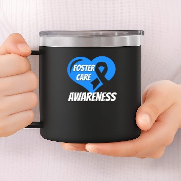 Discover Foster Care Awareness 14oz Stainless Steel Tumblers