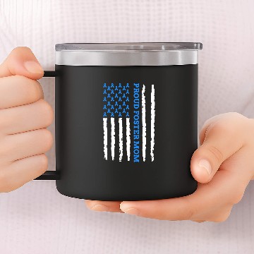 Discover Foster Care Awareness Proud Foster Mom 14oz Stainless Steel Tumblers