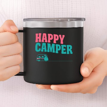Discover Happy Camper 14oz Stainless Steel Tumblers