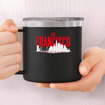 Discover SAN FRANCISCO REDBUBBLE Artboard 1 14oz Stainless Steel Tumblers