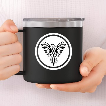 Discover Phoenix, Gothic, EBM, Emo, Industrial 14oz Stainless Steel Tumblers