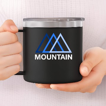 Discover blue mountain logo 14oz Stainless Steel Tumblers