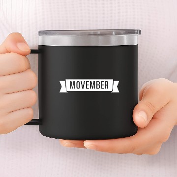 Discover Movember Style 14oz Stainless Steel Tumblers
