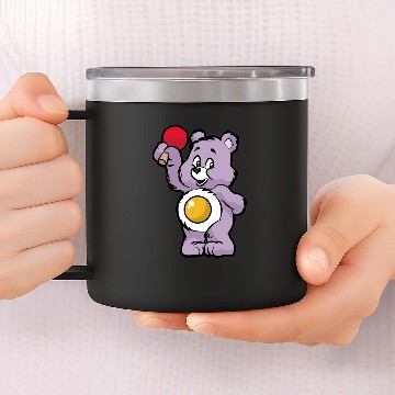 Discover PING PONG TEDDY Table Tennis Bat Player Gift 14oz Stainless Steel Tumblers