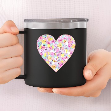 Discover Candy Hearts (Sweet Hearts-inspired) 14oz Stainless Steel Tumblers