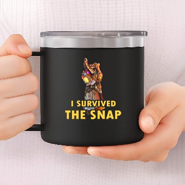 Discover I SURVIVED THE SNAP 14oz Stainless Steel Tumblers