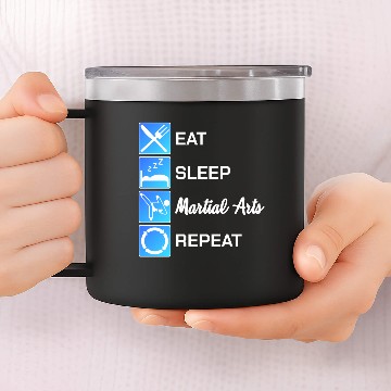 Discover Martial Arts Fighting MMA Karate Jiu Jitsu Gift 14oz Stainless Steel Tumblers