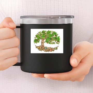 Discover Tree of life Poster 14oz Stainless Steel Tumblers