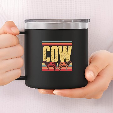 Discover Cow farm animal gift 14oz Stainless Steel Tumblers