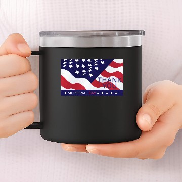 Discover Memorial Day - Thank You 14oz Stainless Steel Tumblers