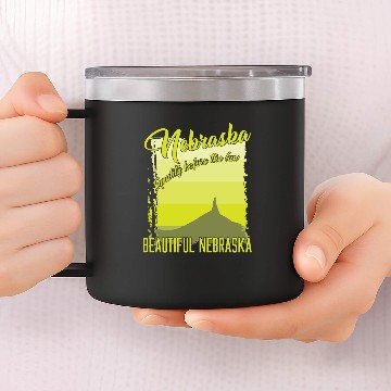 Discover Nebraska state gift 14oz Stainless Steel Tumblers