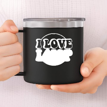 Discover I Love Lamp 14oz Stainless Steel Tumblers