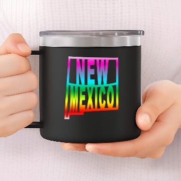 Discover New Mexico Gay Pride LGBTQ 14oz Stainless Steel Tumblers