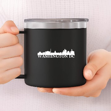 Discover Washington DC USA skyline capital gift idea 14oz Stainless Steel Tumblers
