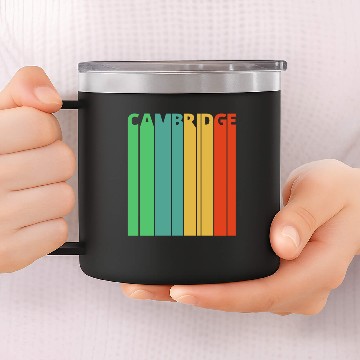 Discover Vintage Retro Cambridge Gifts 14oz Stainless Steel Tumblers