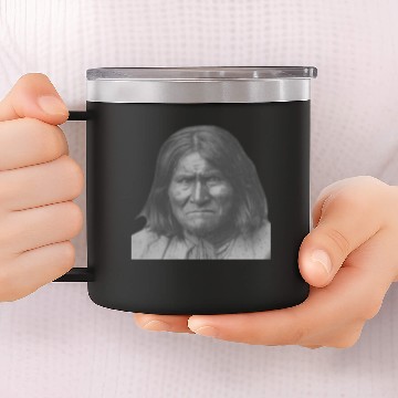Discover Geronimo Apache Native American Indian Warrior 14oz Stainless Steel Tumblers