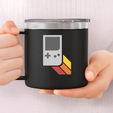 Discover Gameboy Retro Arcade 90 14oz Stainless Steel Tumblers
