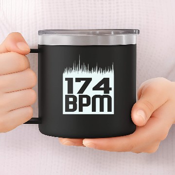 Discover EDM Hardstyle DNB Festival 174 BPM 14oz Stainless Steel Tumblers