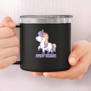 Discover Funny Unicorn Rainbow Magic Sweet Cute Gift idea 14oz Stainless Steel Tumblers