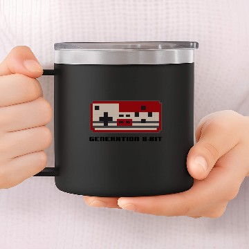 Discover Generation 8 bit Controller Gamepad Videogames 14oz Stainless Steel Tumblers