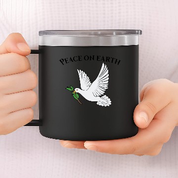 Discover Peace on earth 14oz Stainless Steel Tumblers