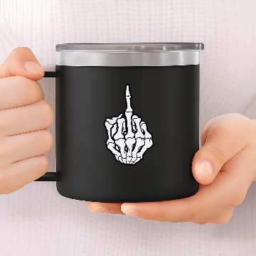 Discover skeleton hand 14oz Stainless Steel Tumblers